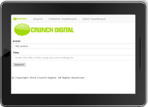 Crunch Digital: Music Search Portal
