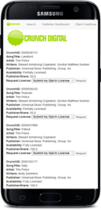 Crunch Digital: Music Licensing Song Metadata