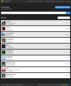 Search for Tracks